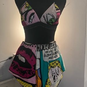 Custom two piece festival wear